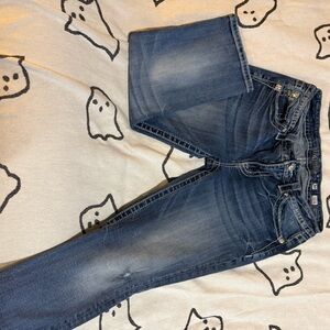 Miss Me Dark Blue Straight Leg Jeans